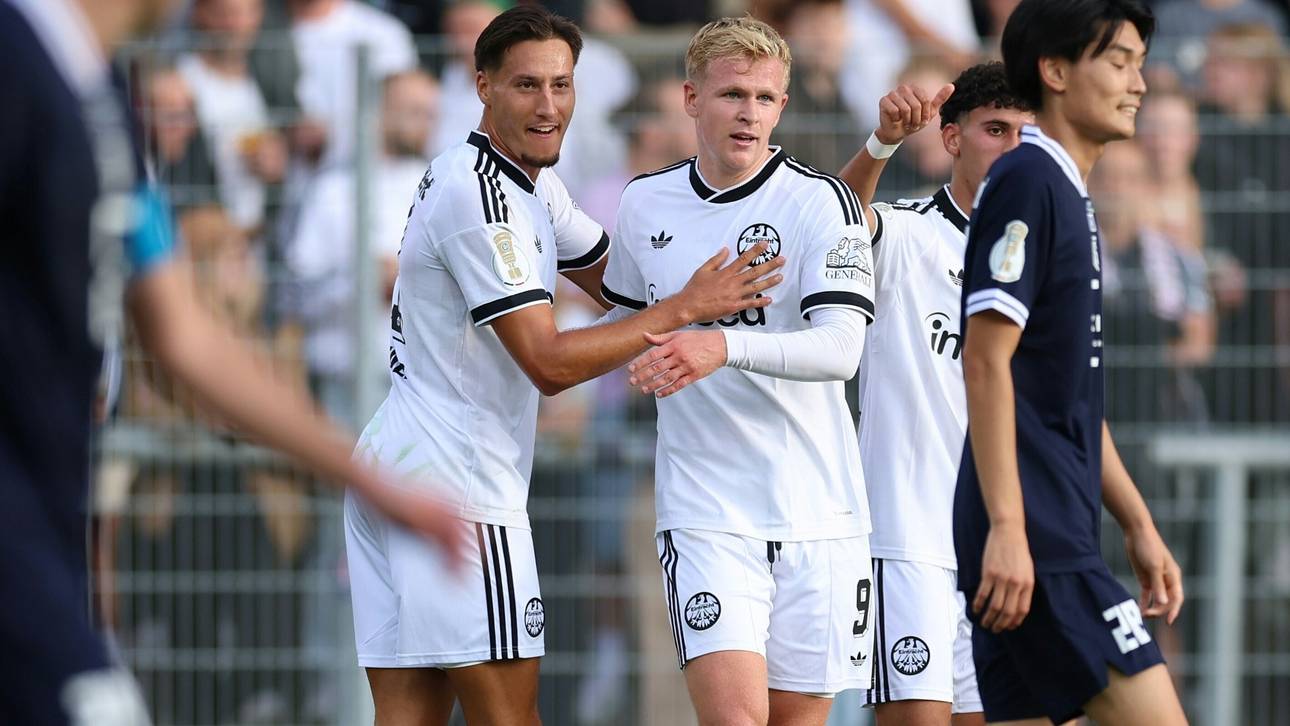 10:0 zur Pause: Frankfurt im DFB-Pokal auf Rekordkurs