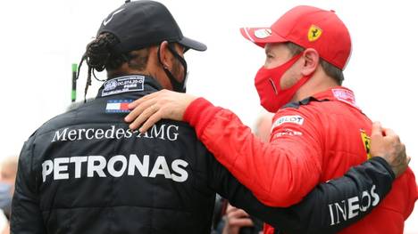 Lewis Hamilton (l.) und Sebastian Vettel