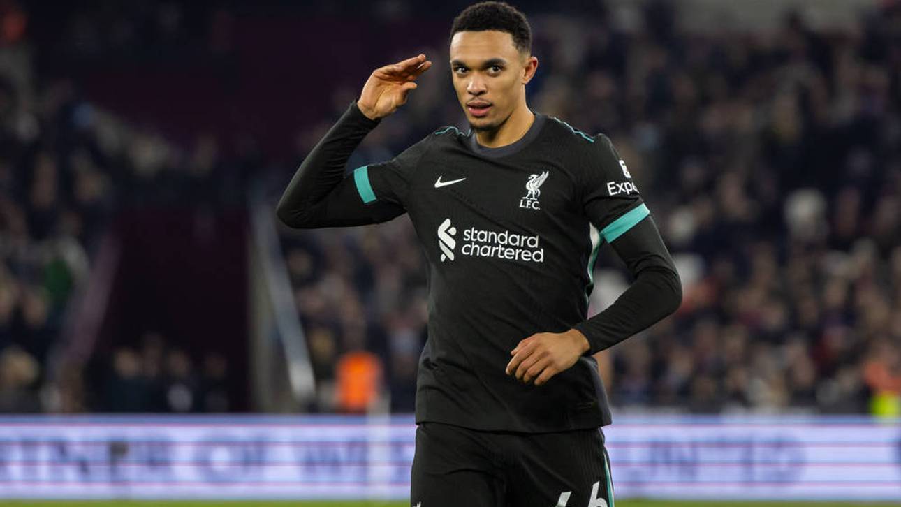 Trent Alexander-Arnolds Geste nach seinem Treffer