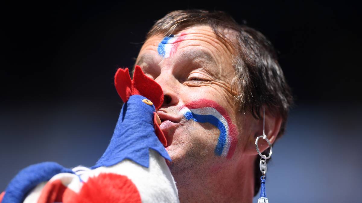 Ein französischer Fan weiß, bei wem er sich bedanken muss...