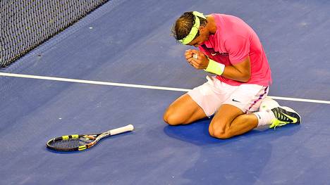 Rafael Nadal-Australian Open-Jubel am Boden