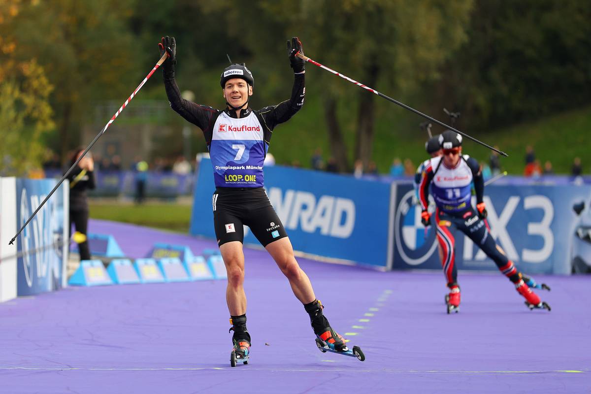 Deutscher Biathlet setzt Ausrufezeichen