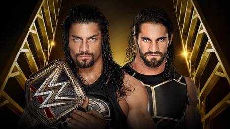 Bei WWE Money in the Bank 2016 trifft WWE Champion Roman Reigns (l.) auf Seth Rollins