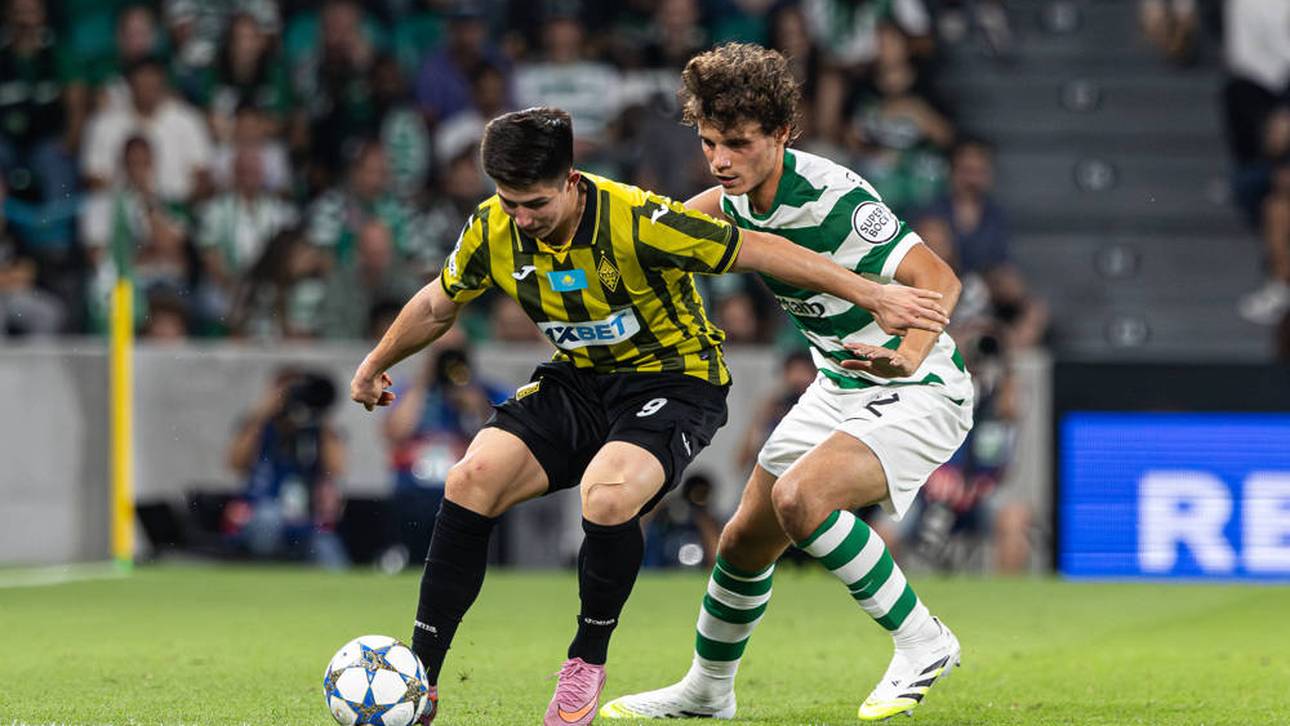 Dastan Satpaev im Zweikampf gegen Sporting 