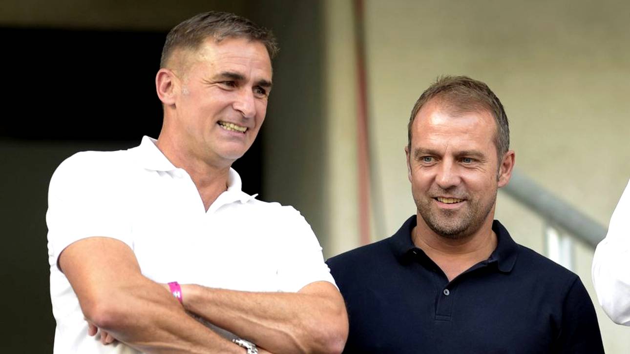 Stefan Kuntz (l.) steht in Kontakt mit dem HSV