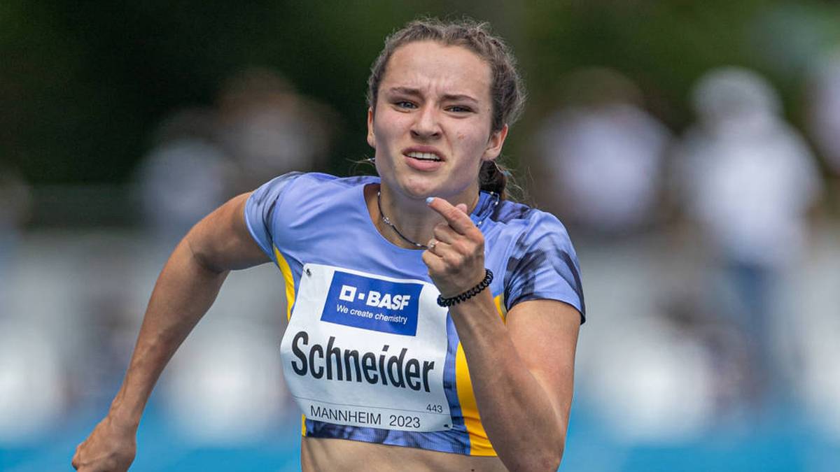 Rosina Schneider holte die Goldmedaille über die 100 Meter Hürden