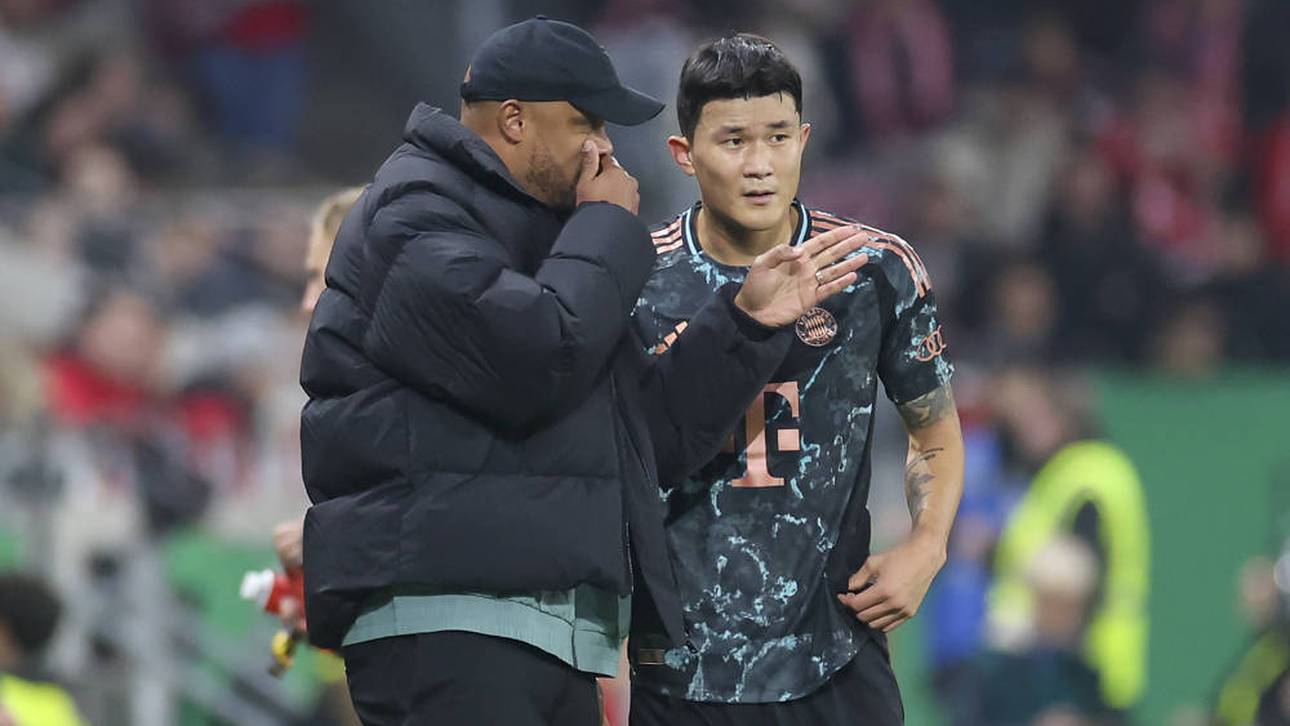 Vincent Kompany (l.) kann in Frankfurt "wahrscheinlich" auf Minjae Kim zurückgreifen