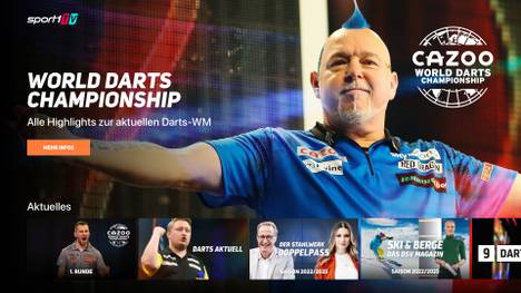 Die Darts-WM kann mit der neuen TV-App "sport1TV" verfolgt werden