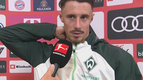 Werder-Kapitän Marco Friedl kritisiert die Elfmeter-Entscheidung, welche zum 2:0 für den FC Bayern geführt hat.