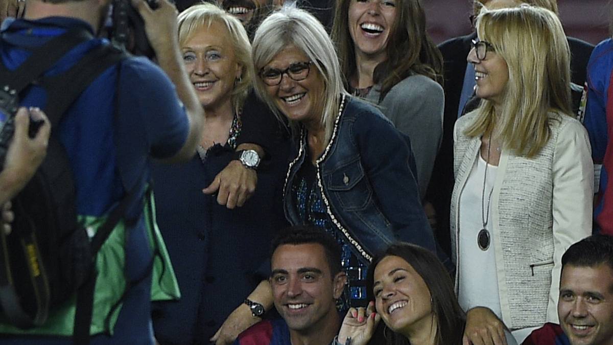 Deshalb hat sich Xavis ganze Familie eingefunden im Camp Nou
