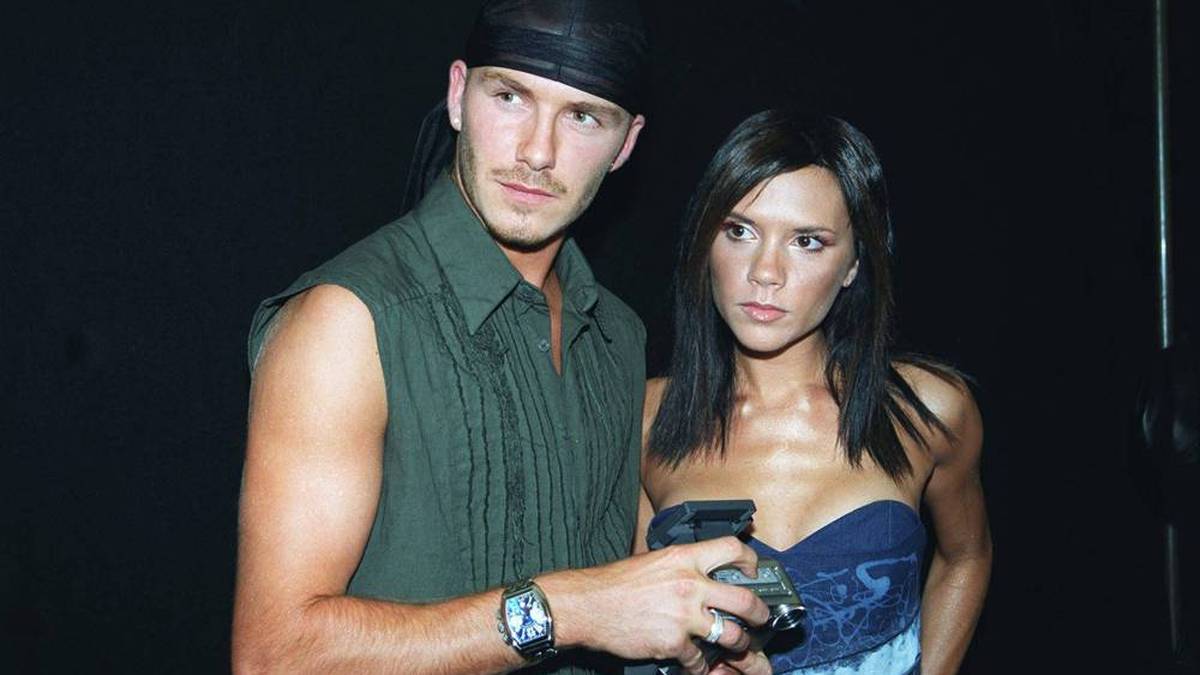 David und Victoria Beckham im Jahr 2000