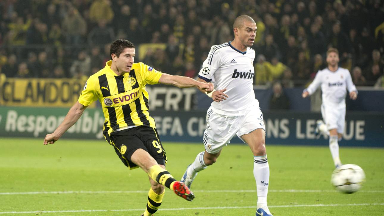 FBL-EUR-C1-BORUSSIA-DORTMUND-REAL MADRID Am 24. April 2013 besiegelte Robert Lewandowski Real Madrids Aus im CL-Halbfinale mit vier Toren fast im Alleingang. Im Finale gegen den FC Bayern München blieb er dann aber torlos