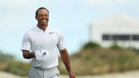Tiger Woods ist mit seiner Leistung bei seinem Comeback sichtlich zufrieden