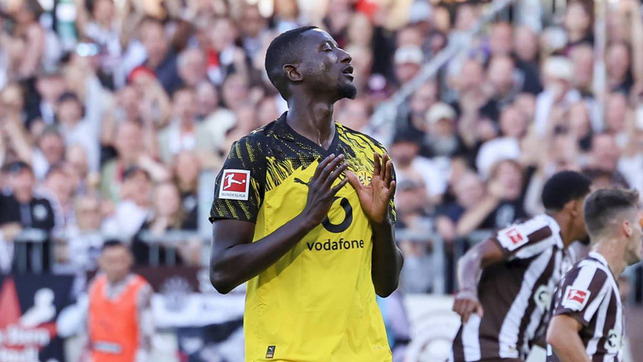 Serhou Guirassy spielte einen Wiederanstoß direkt ins Seiten-Aus