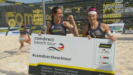 Olympiasiegerin Kira Walkenhorst zeigt nach ihrer Verletzung eine starke Leistung und sichert sich mit ihrer Partnerin Anna-Lena Grüne das Ticket zur Deutschen Meisterschaft in Timmendorfer Strand. 