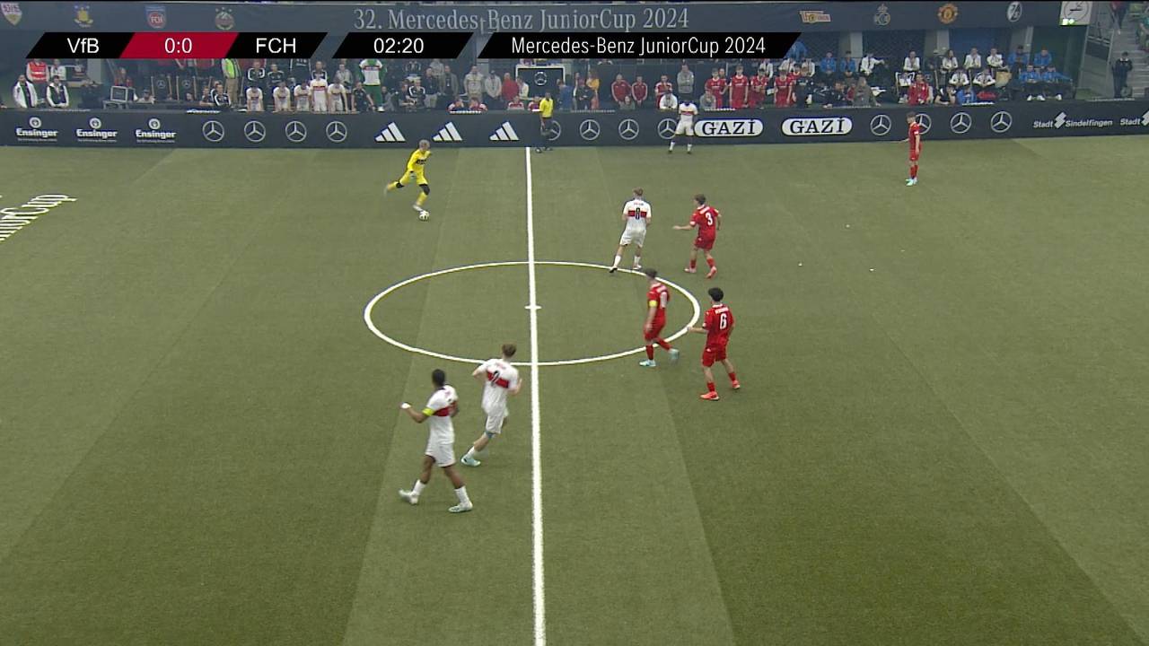 Mercedes-Benz JuniorCup: Torwart-Tor für den VfB Stuttgart gegen Heidenheim