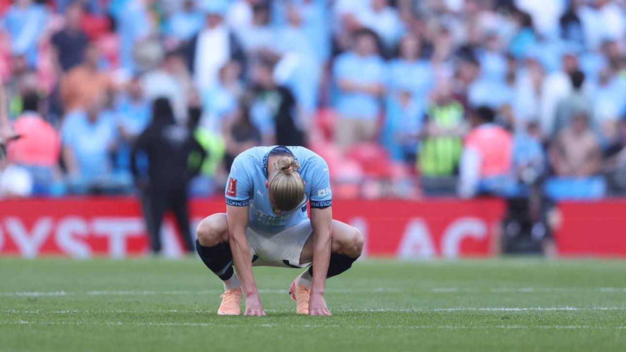 Erling Haaland gewährte beim Elfmeter Neuzugang Omar Marmoush den Vorzug