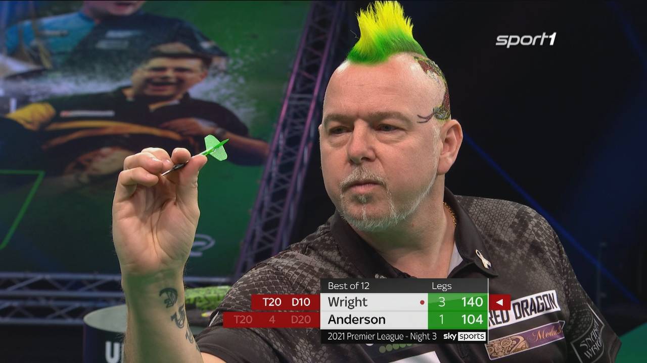 Darts Premier League: Peter Wright besiegt Gary Anderson mit 7:4