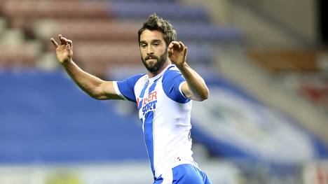 Will Grigg trifft für Wigan Athletic gegen Oxford dreimal