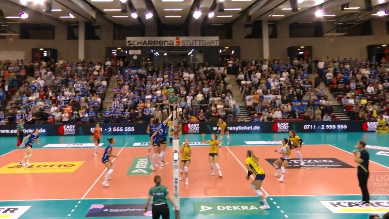 Volleyball-Bundesliga: Allianz MTV Stuttgart siegt gegen SSC Palmberg Schwerin