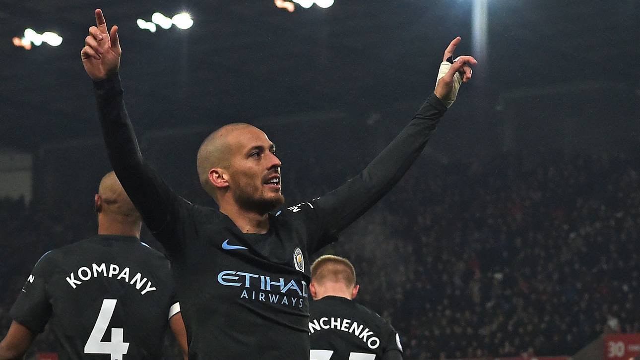 Silva erledigt Stoke im Alleingang