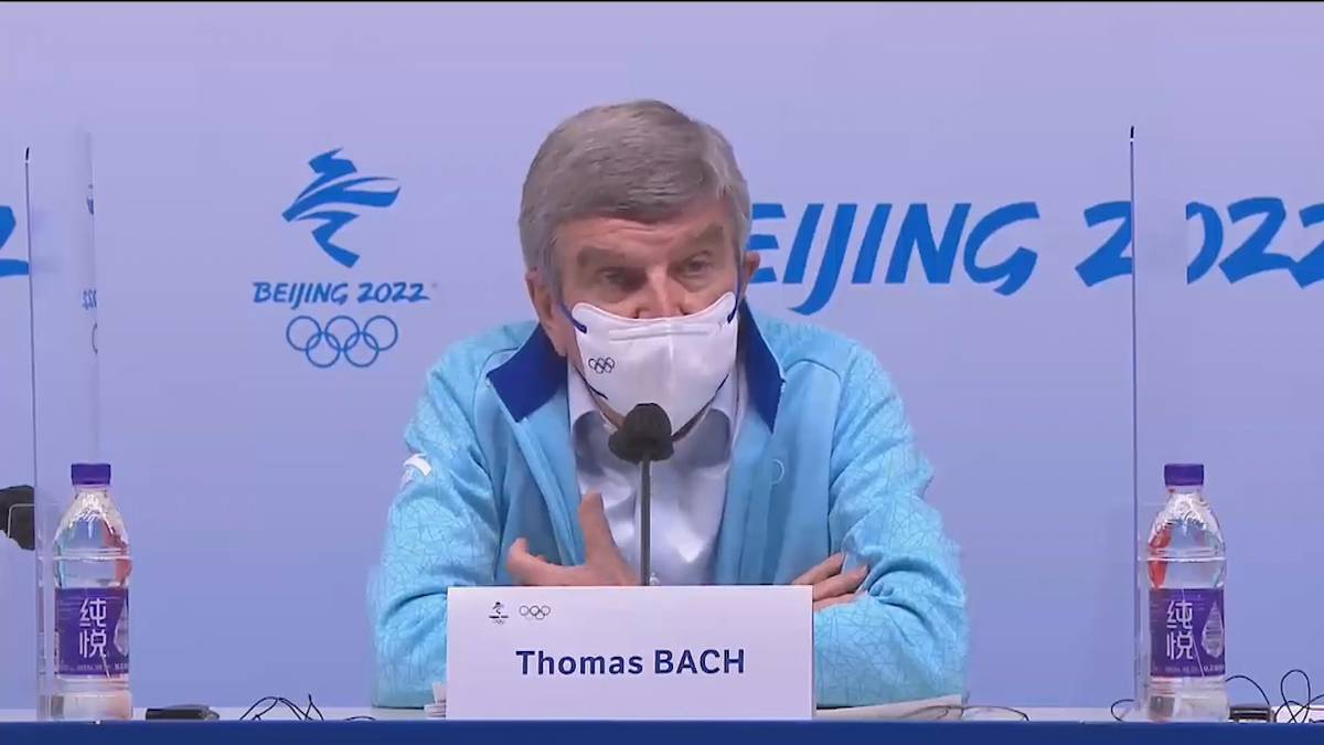 IOC-Präsident Dr. Thomas Bach über die russischen Eiskunstläuferin Walijewa