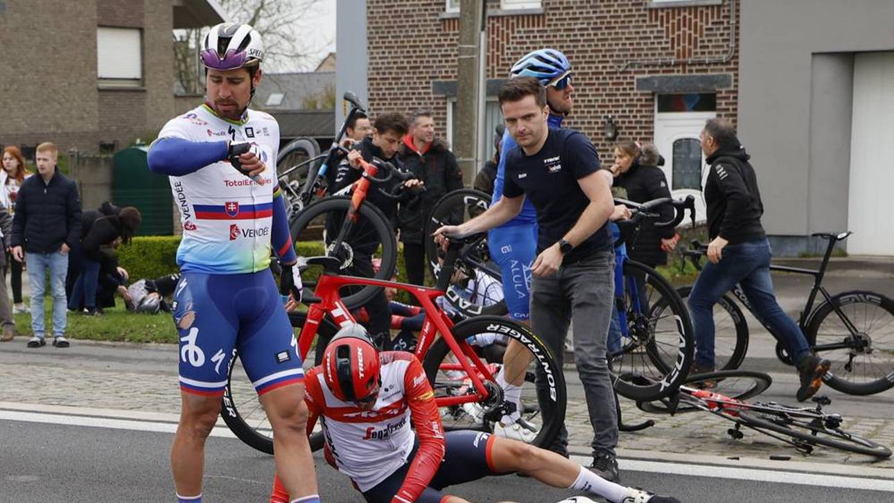 Massensturz bei Flandern-Rundfahrt