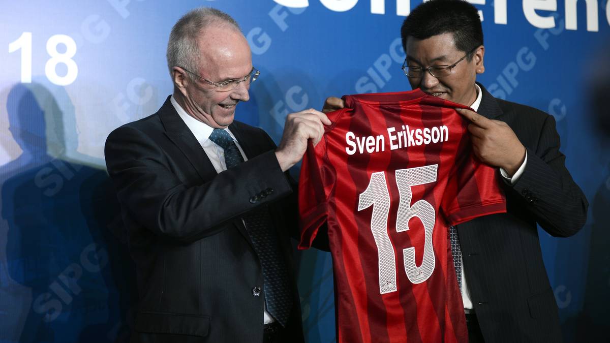 Platz 8: Sven-Göran Eriksson (Shanghai, 8 Millionen Euro) 