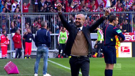 Pep Guardiola und der FC Bayern München stellen im Oktober 2015 einen neuen Startrekord auf. Die Münchner feiern den zehnten Sieg im zehnten Spiel.