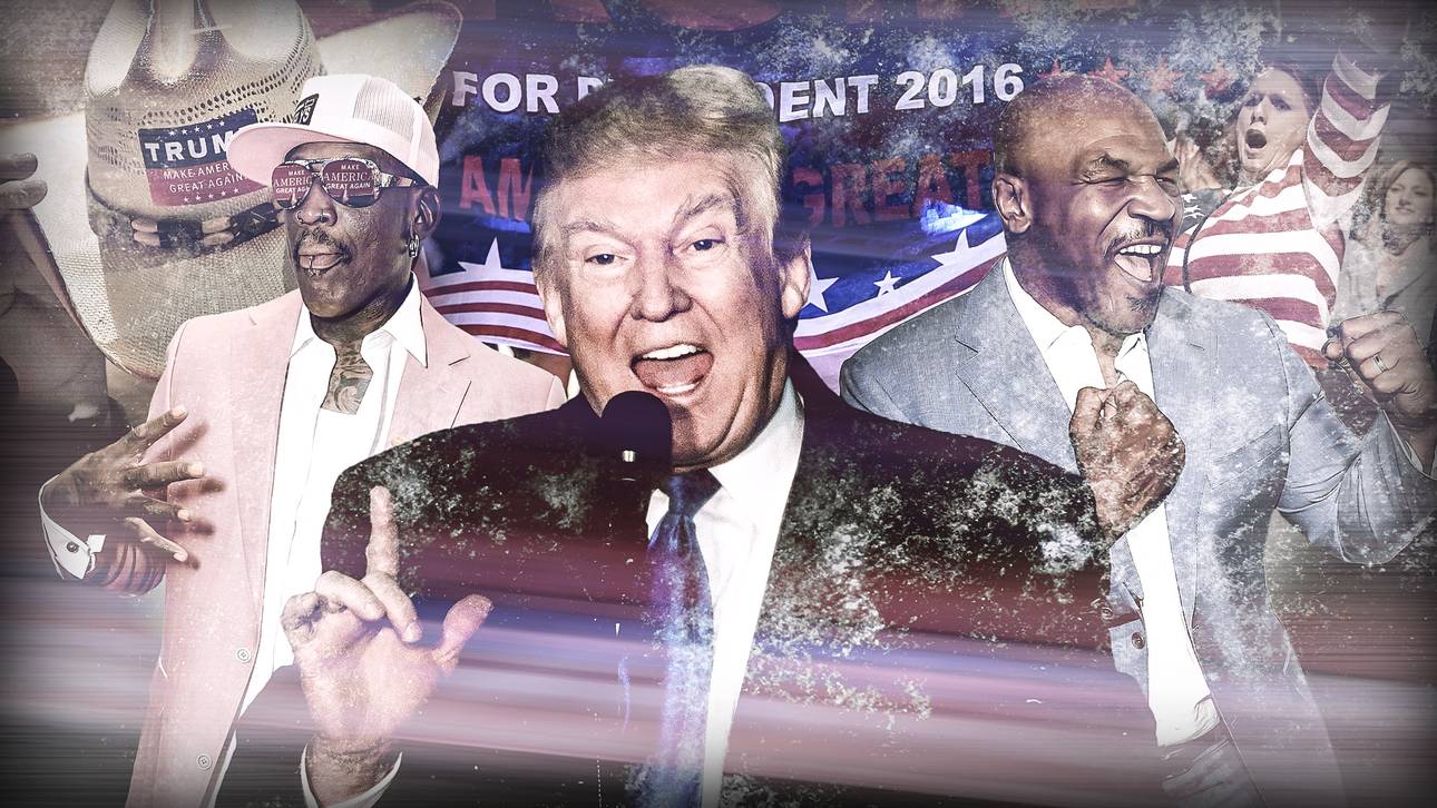 Finstere Typen auf Trumps Seite