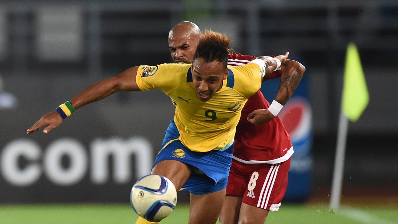 Pierre-Emerick Aubameyang beim Afrika-Cup 2015 mit Gabun gegen Äquatorial-Guinea