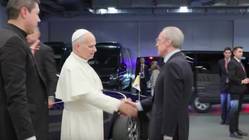 Hier stattet der Papst dem Real-Präsidenten einen Besuch ab