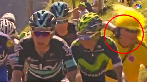 Christopher Froome schlägt Fan auf der achten Etappe der Tour de France 2016
