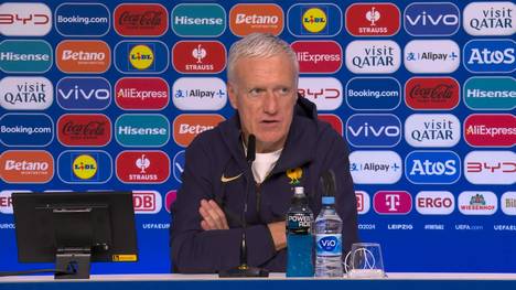 Frankreich-Trainer Didier Deschamps gibt nach dem Nasenbeinbruch von Kylian Mbappé ein Update zum Gesundheitszustand des Superstars. 