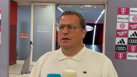 Jamal Musiala trifft für den FC Bayern, kippt aber wenige Augenblicke später auf dem Platz um. Jetzt äußert sich auch Sportvorstand Max Eberl zu dem Vorfall und gibt Entwarnung. 
