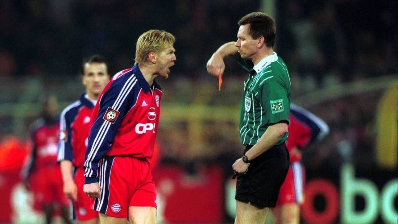 Die Rote Karte für Stefan Effenberg sorgte für Gesprächsstoff