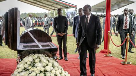 Auch Staatspräsident William Ruto nahm Abschied