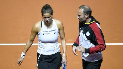 Julia Görges (l.) wird künftig von Jens Gerlach (r.) trainiert