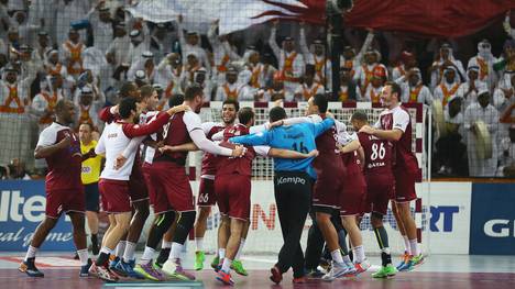 Katar jubelt im Achtelfinale der Handball-WM gegen Österreich