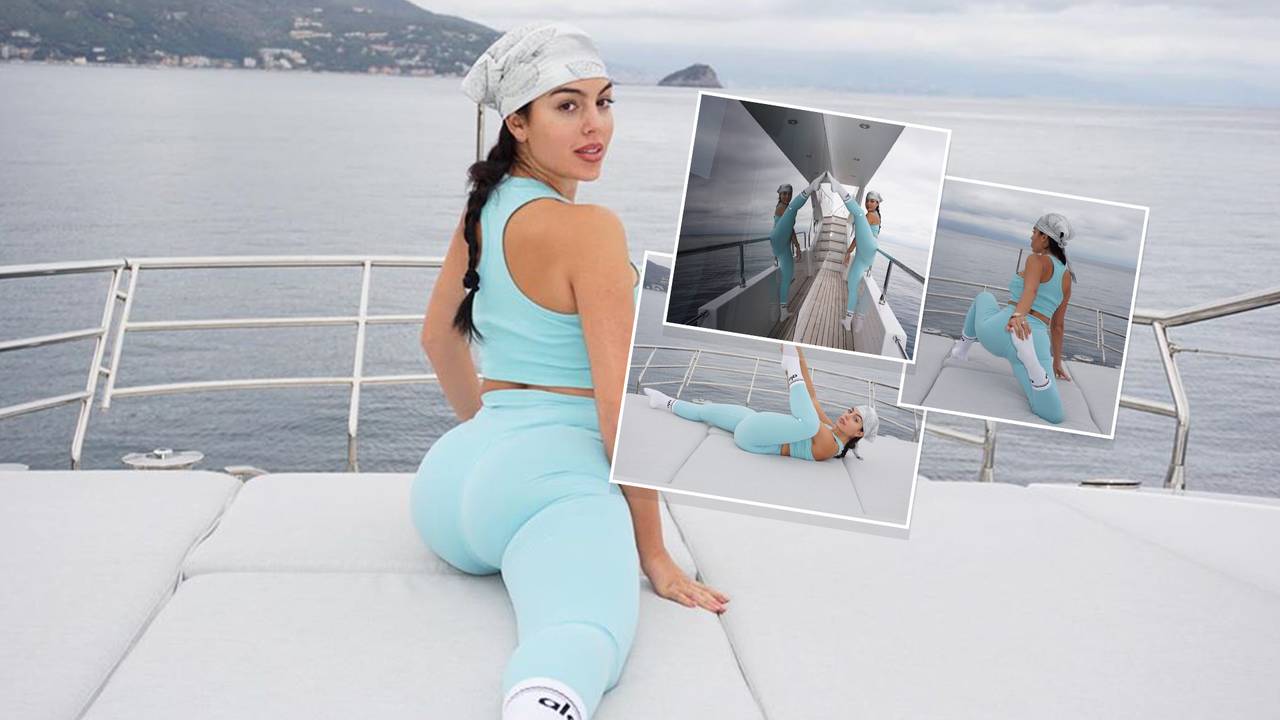 Yacht-Yoga: So gelenkig ist Ronaldos Freundin Georgina Rodriguez