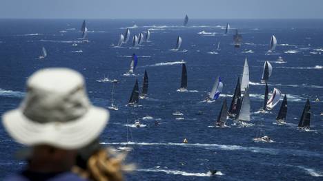 Zuschauer beim Start von Sydney-Hobart