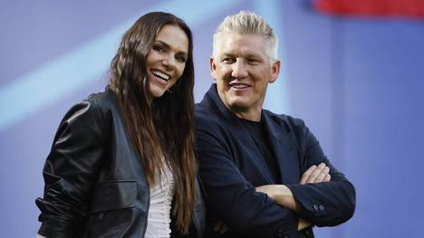 Esther Sedlaczek (l.) und Bastian Schweinsteiger (r.) 