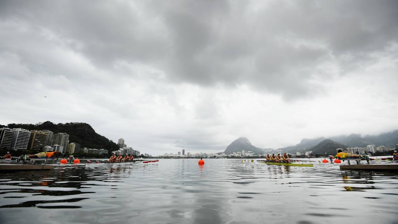 Wind bedroht Zeitplan der Ruderer