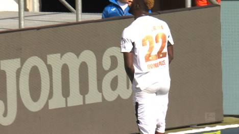 Leverkusen-Stürmer Victor Boniface sorgt nach einem Treffer gegen Hoffenheim für Irritationen, weil er beim Jubeln die Hose runterzieht. Seine Erklärung überrascht.