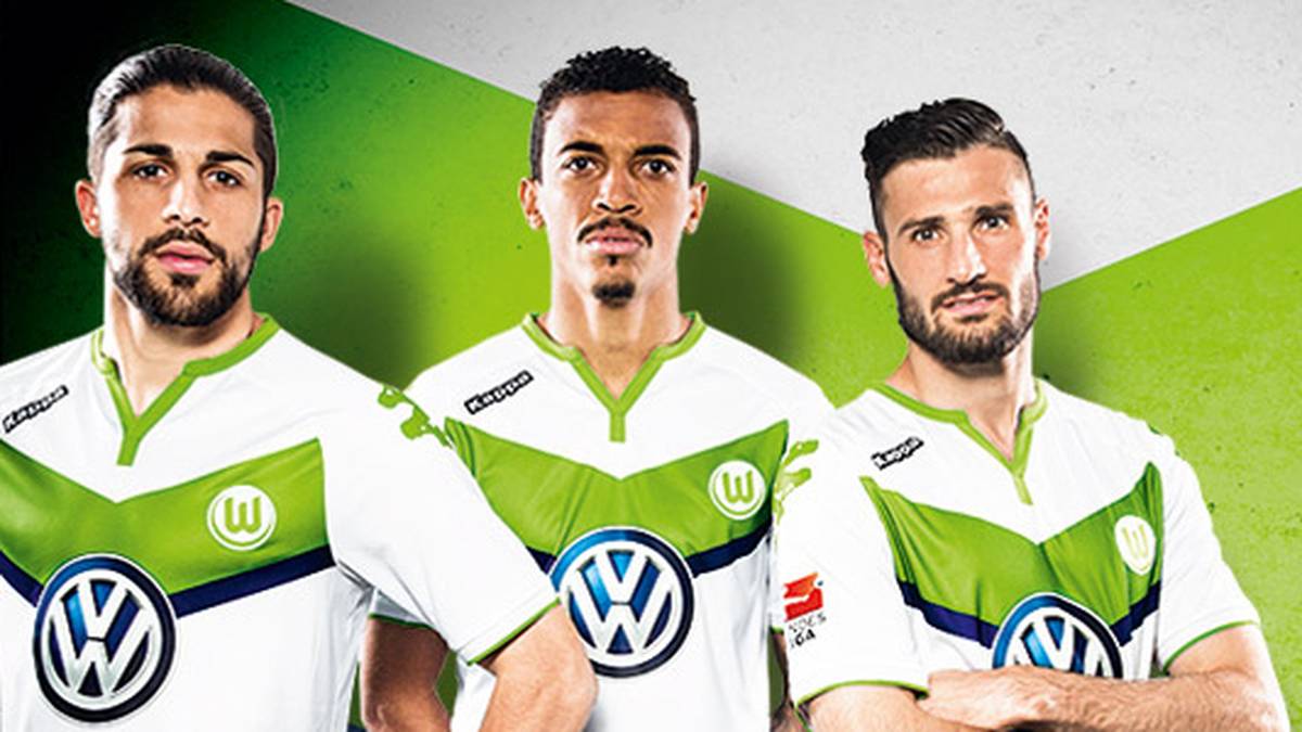 Das neue Heimtrikot des VfL Wolfsburg: Das V-Logo auf der Brust ist von der Nationalmannschaft bekannt