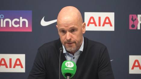 United-Trainer Erik ten Hag war bei dem 2:2 gegen Tottenham Hotspur mit der Leistung seiner Mannschaft auf dem Platz überhaupt nicht zufrieden. 
