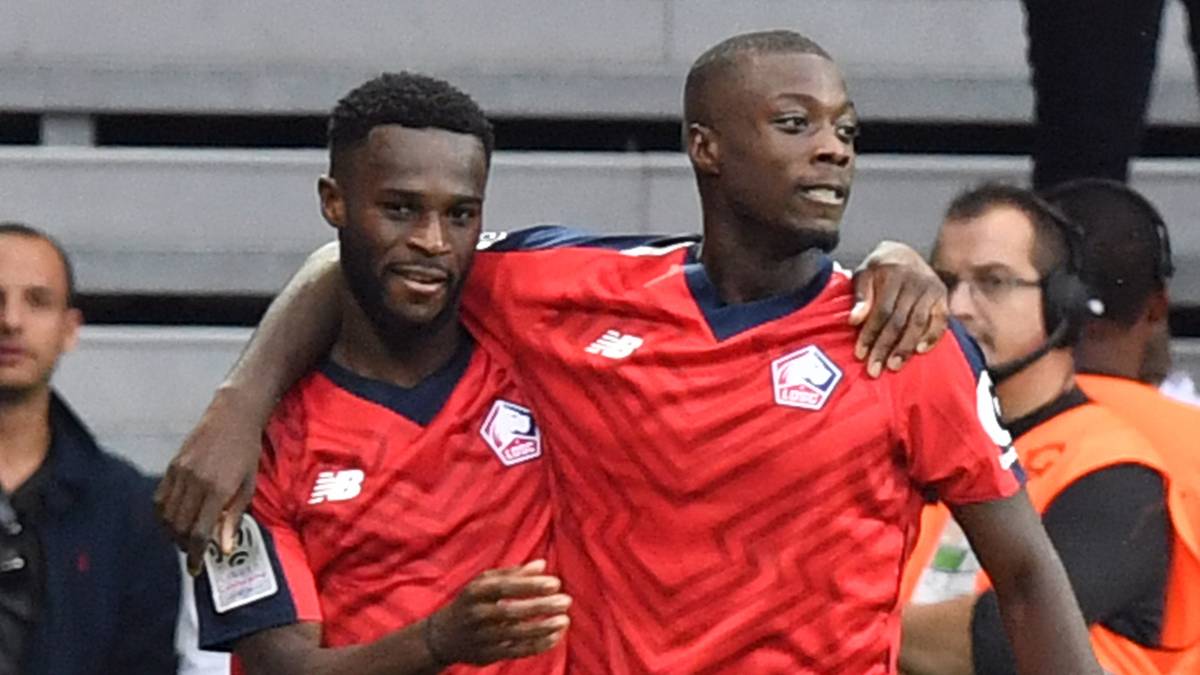 PLATZ 9: Jonathan Bamba (links) und Nicolas Pepe (23, Lille OSC): Pepe 8, 7 
Bamba 7, 1