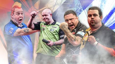 Die Darts-WM ist in diesem Jahr so spannend wie nie. Titelverteidiger Gerwyn Price, Michael van Gerwen, Jonny Clayton und Peter Wright gelten als Top-Favoriten - doch wer sichert sich am Ende den WM-Titel?