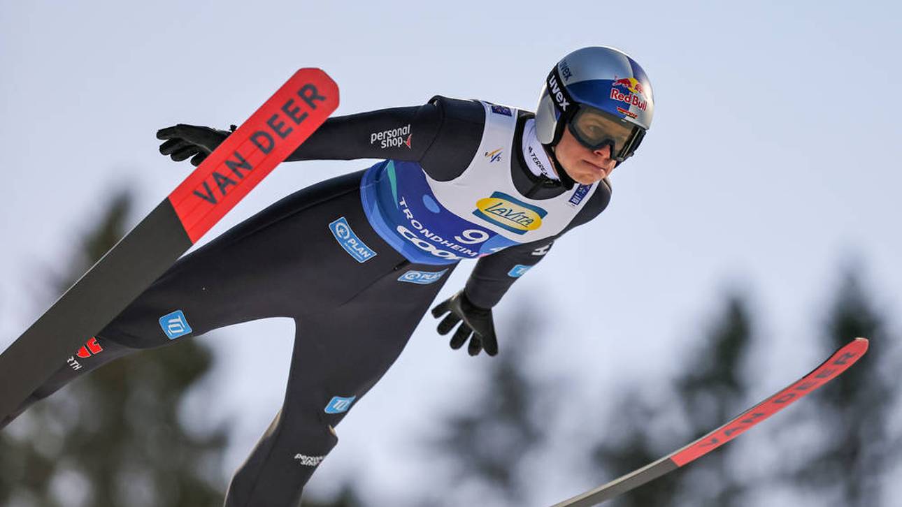 Andreas Wellinger beim Teamwettbewerb in Trondheim