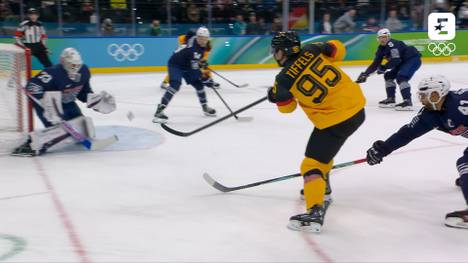 Die deutsche Eishockey-Nationalmannschaft hat das Viertelfinale der Olympischen Spiele erreicht. Beim Sieg gegen Frankreich überragt Superstar Leon Draisaitl.